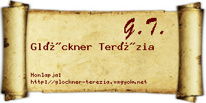 Glöckner Terézia névjegykártya